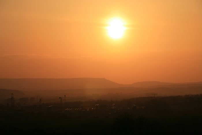 Sonnenuntergang - fotografiert vom Hainer Berg