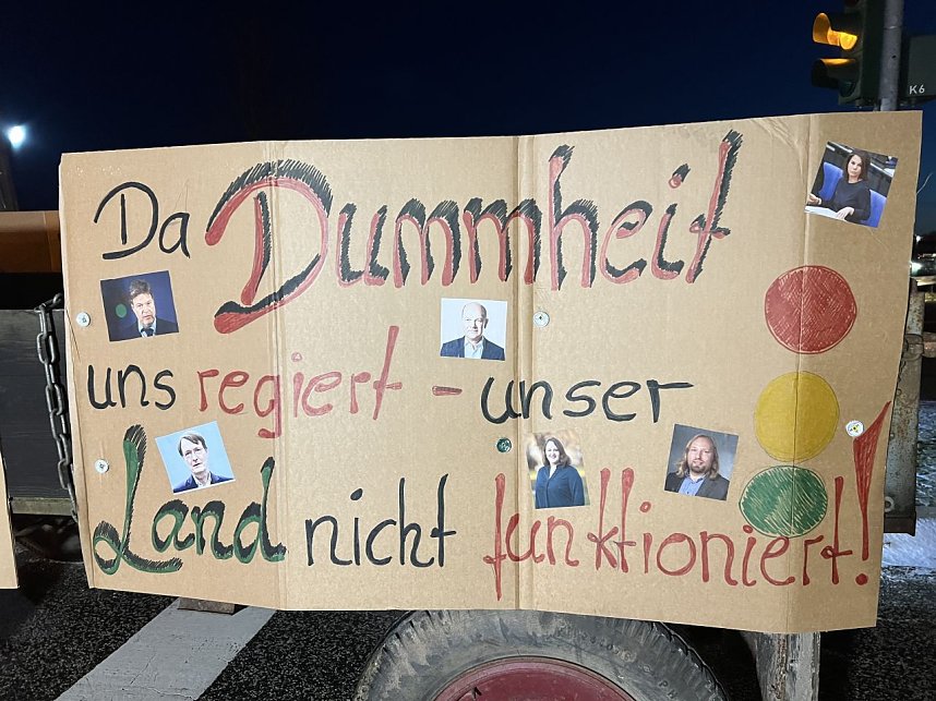 Bauernprotest bei Bleicherode