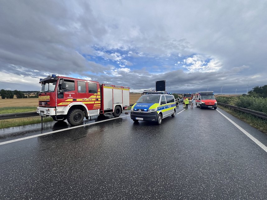 Unfall heute Abend auf der A 38
