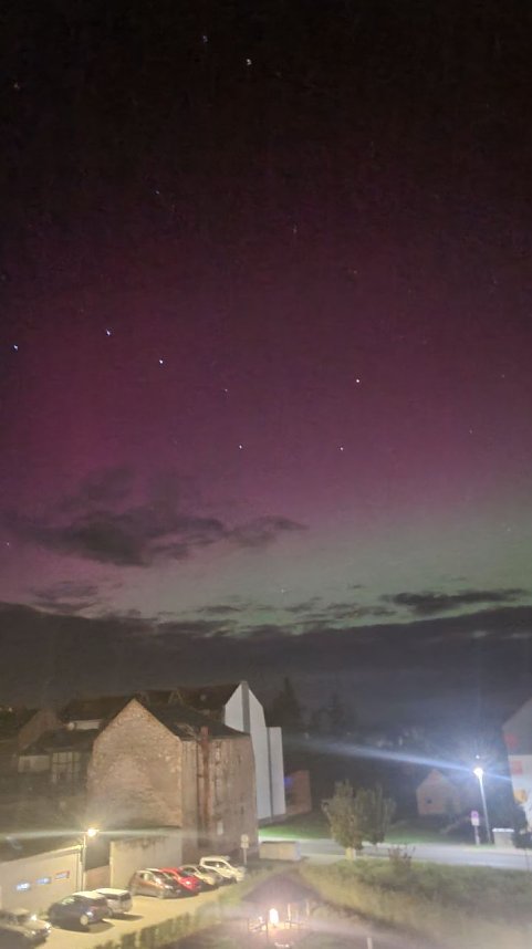 Polarlichter &uuml;ber Bleicherode