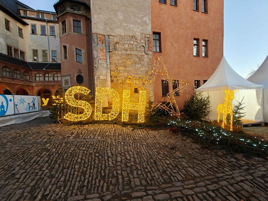 Peter unterwegs auf der Schlossweihnacht in Sondershausen