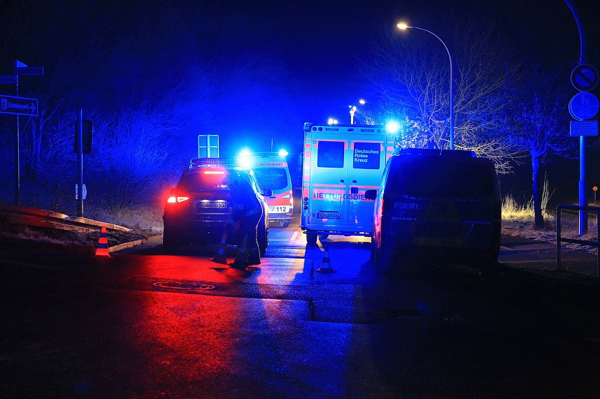 Unfall mit schwer verletztem Mann