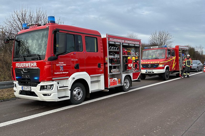 Autobahnunfall heute Vormittag