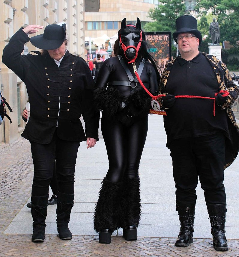 Peter Blei beim "WGT" in Leipzig