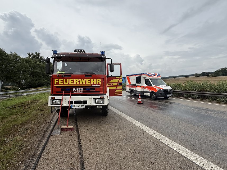 Unfall auf der Autobahn
