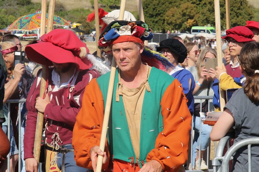 Nachstellung der Bauernschlacht bei Bad Frankenhausen