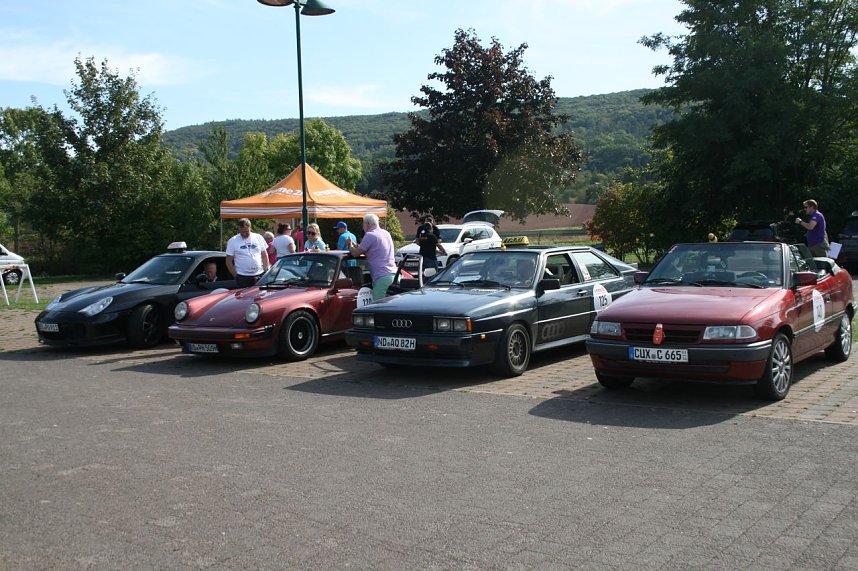Der Stausee Kelbra war am Wochenende Etappenziel f&uuml;r die Youngtimer der Creme 21 Tour