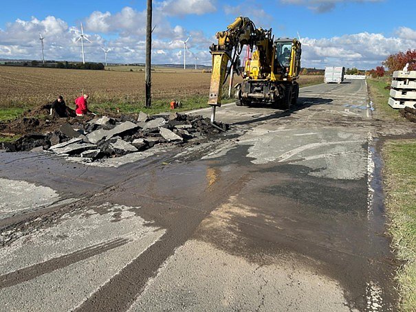 Bildergalerie der Grundhafte Instandsetzung Bahn&uuml;bergang am Gleisdreieck Siersleben