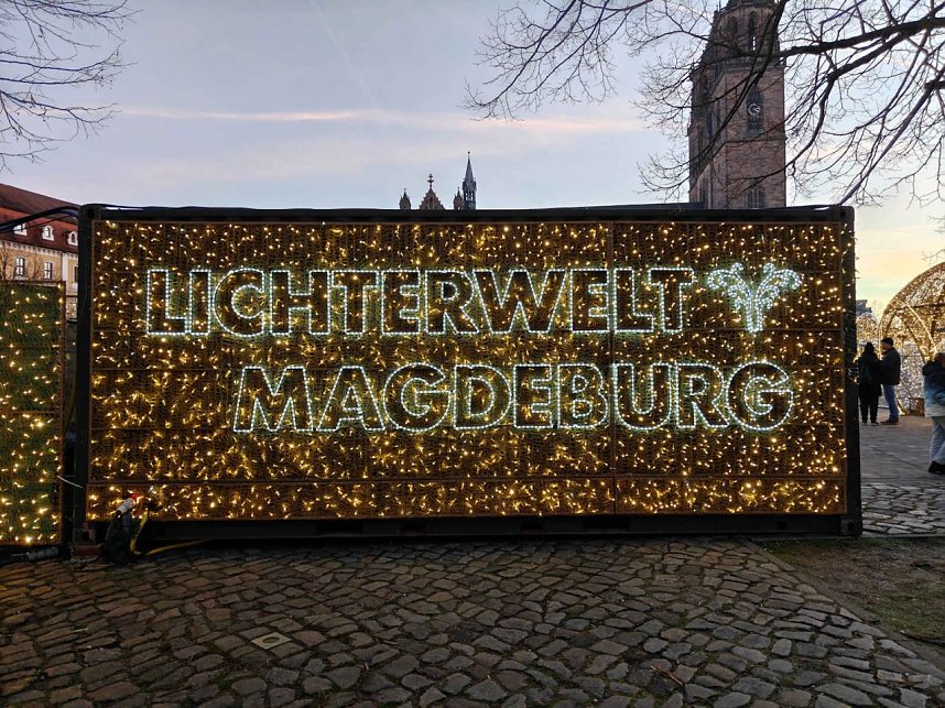 Peter Blei unterwegs in Magdeburg