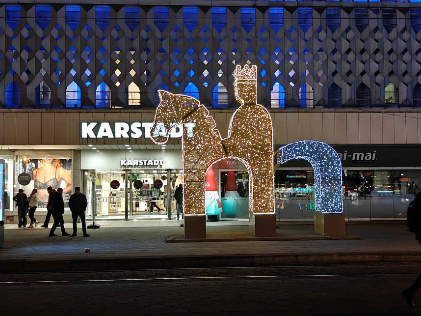 Peter Blei unterwegs in Magdeburg