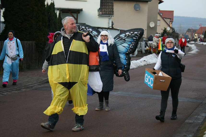 Karnevalsumzug in Berga.