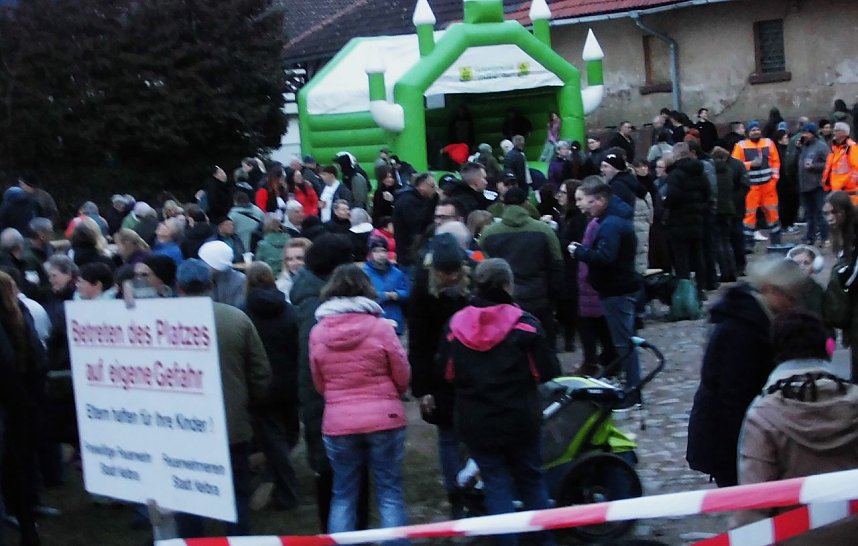 Osterfeuer in Kelbra