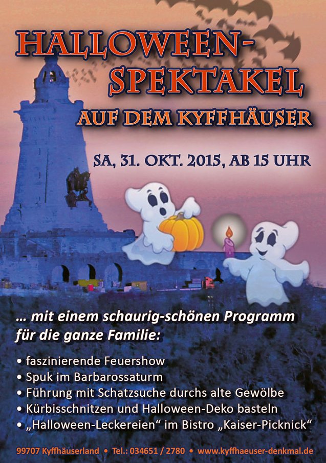 Bild: Halloween-Spektakel auf dem Kyffh&auml;user