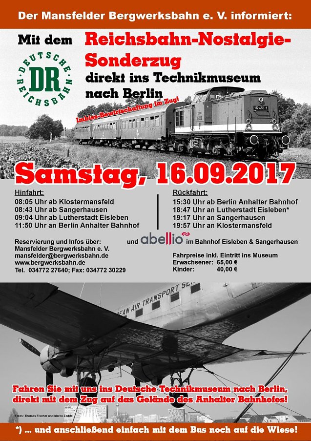 Bild: Plakat Sonderzug